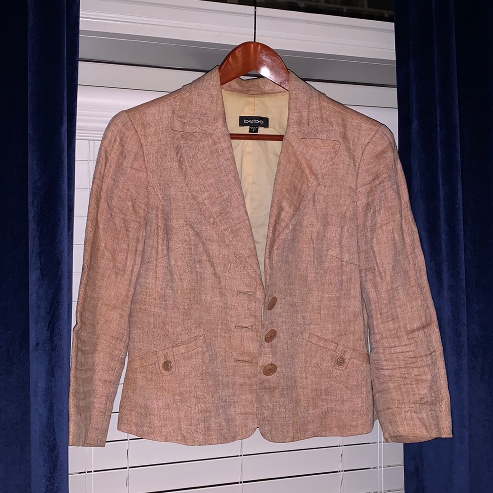 Bebe Linen Blazer